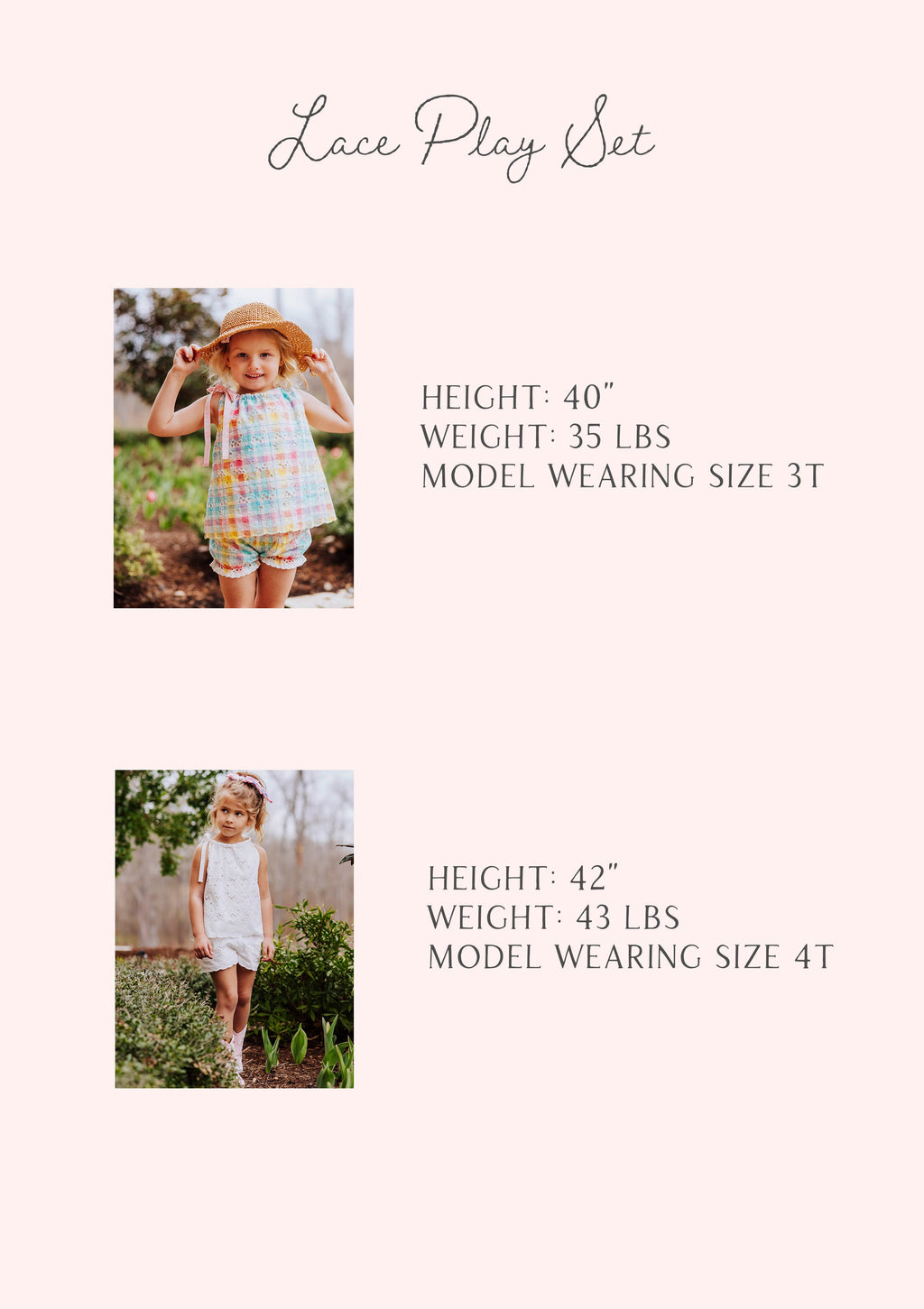 Lace Play Set - White Eyelet Lace